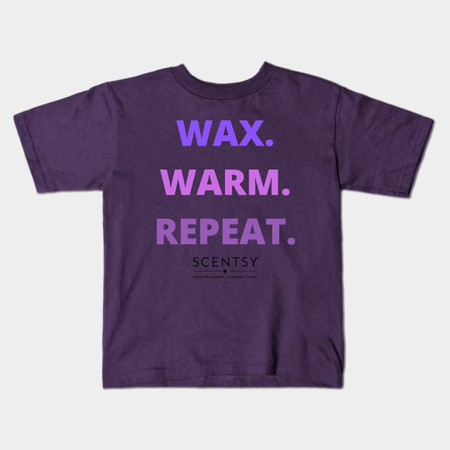 scentsy wax warm repeat independent consultant Kids T-Shirt by scentsySMELL